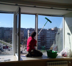Мытье окон в однокомнатной квартире Донской